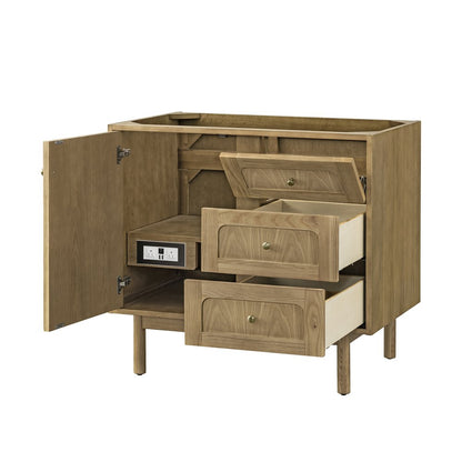 James Martin - Laurent 36" Single Vanity, Light Natural Oak, w/ 3 CM Phantome Eclos Top - 545-V36-LNO-3PHT view 16