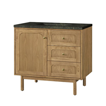 James Martin - Laurent 36" Single Vanity, Light Natural Oak, w/ 3 CM Phantome Eclos Top - 545-V36-LNO-3PHT view 20