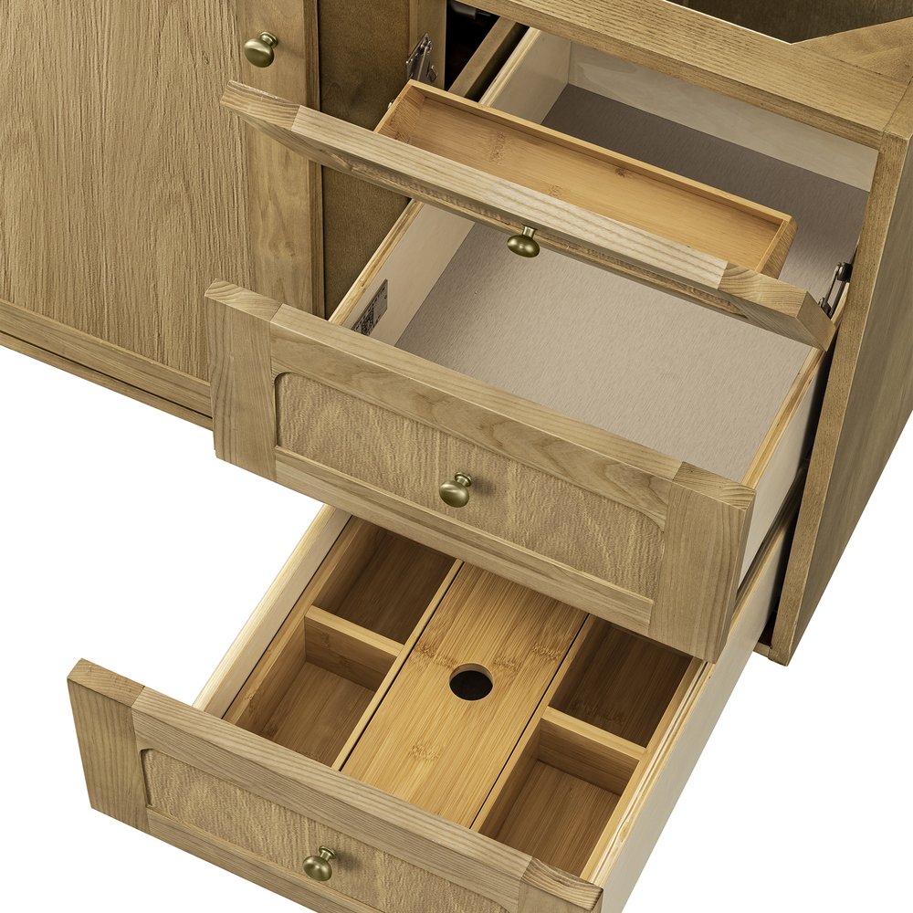 James Martin - Laurent 36" Single Vanity, Light Natural Oak, w/ 3 CM Phantome Eclos Top - 545-V36-LNO-3PHT view 26