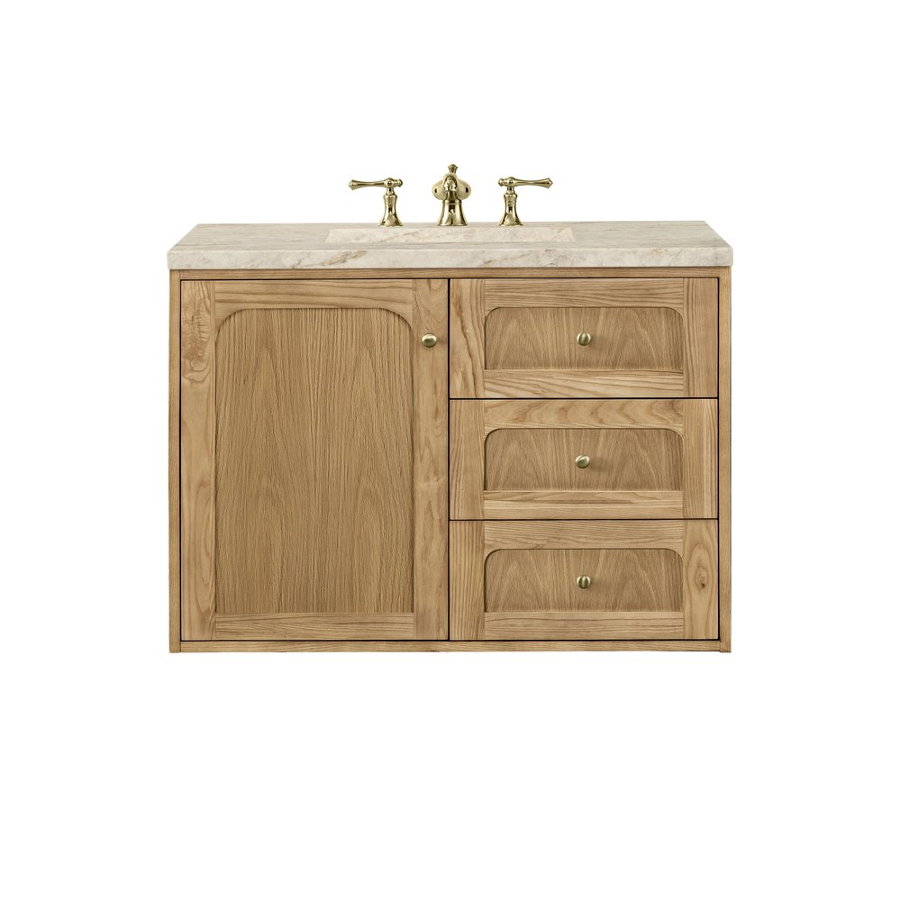 James Martin - Laurent 36" Single Vanity, Light Natural Oak, w/ 3 CM Tajnar Eclos Top - 545-V36-LNO-3TJR view 3