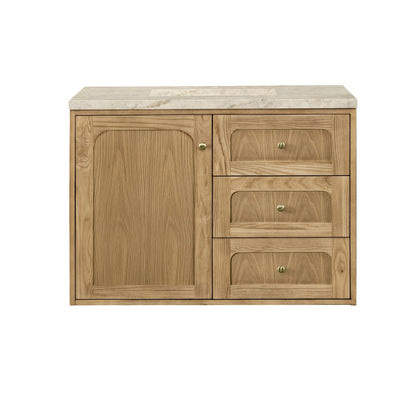 James Martin - Laurent 36" Single Vanity, Light Natural Oak, w/ 3 CM Tajnar Eclos Top - 545-V36-LNO-3TJR view 4