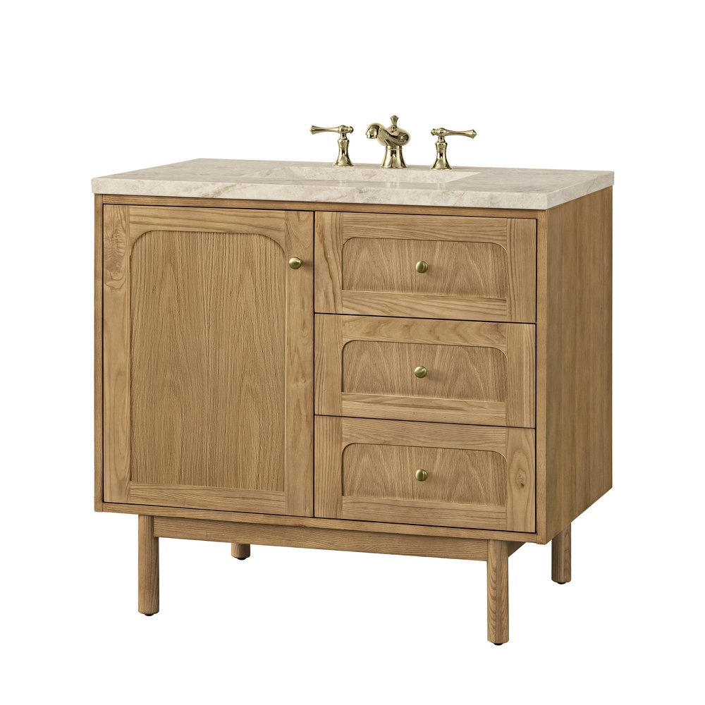 James Martin - Laurent 36" Single Vanity, Light Natural Oak, w/ 3 CM Tajnar Eclos Top - 545-V36-LNO-3TJR view 21