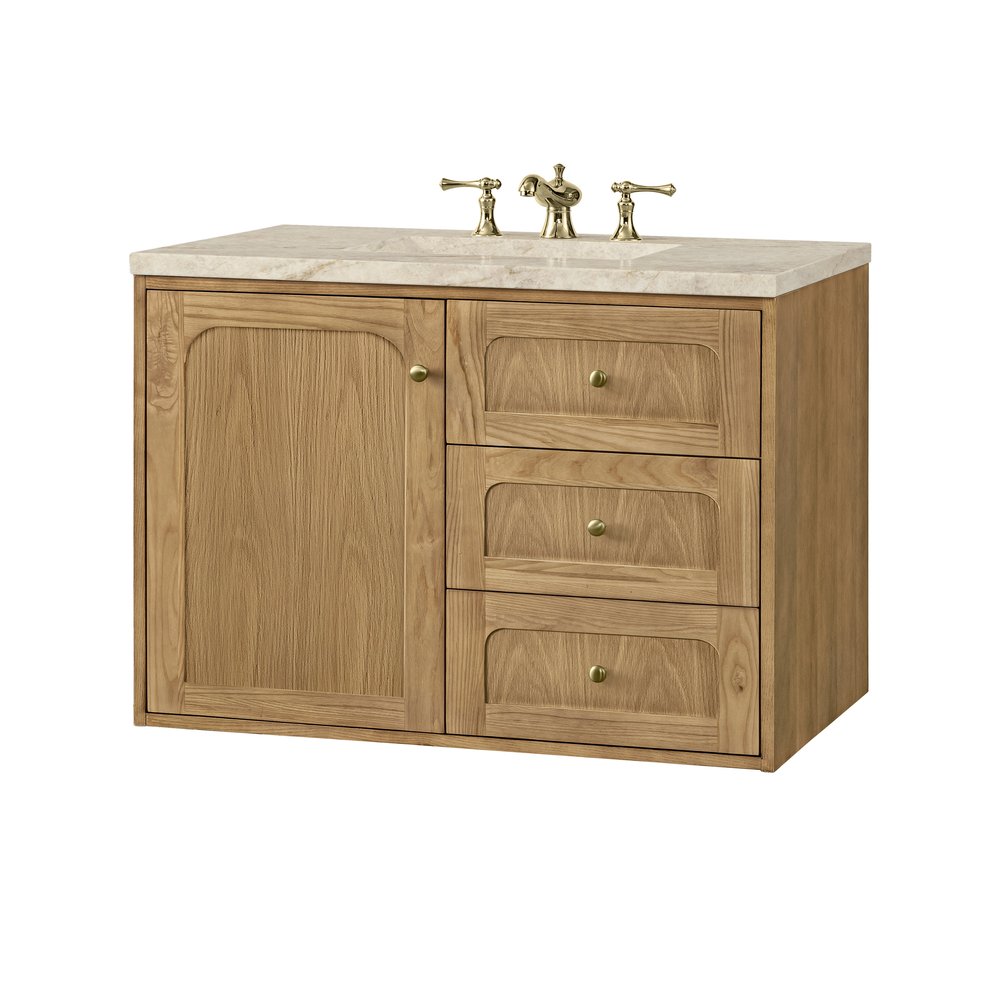 James Martin - Laurent 36" Single Vanity, Light Natural Oak, w/ 3 CM Tajnar Eclos Top - 545-V36-LNO-3TJR view 22
