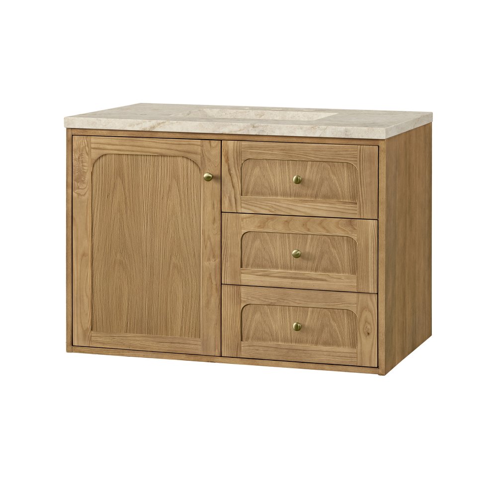 James Martin - Laurent 36" Single Vanity, Light Natural Oak, w/ 3 CM Tajnar Eclos Top - 545-V36-LNO-3TJR view 23