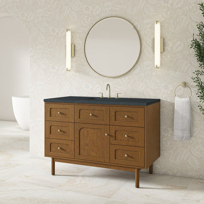 James Martin - Laurent 48" Single Vanity, Honey Oak w/ 3 CM Charcoal Soapstone Silestone Top - 545-V48-HNO-3CSP view 7
