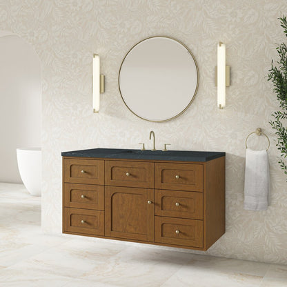 James Martin - Laurent 48" Single Vanity, Honey Oak w/ 3 CM Charcoal Soapstone Silestone Top - 545-V48-HNO-3CSP view 8