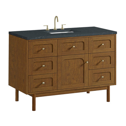 James Martin - Laurent 48" Single Vanity, Honey Oak w/ 3 CM Charcoal Soapstone Silestone Top - 545-V48-HNO-3CSP view 16
