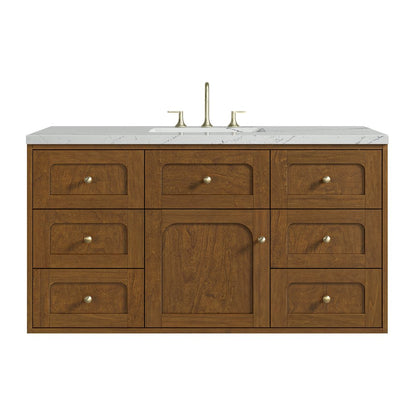 James Martin - Laurent 48" Single Vanity, Honey Oak w/ 3 CM Ethereal Noctis Silestone Top - 545-V48-HNO-3ENC view 2
