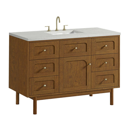 James Martin - Laurent 48" Single Vanity, Honey Oak w/ 3 CM Lime Delight Silestone Top - 545-V48-HNO-3LDL view 16