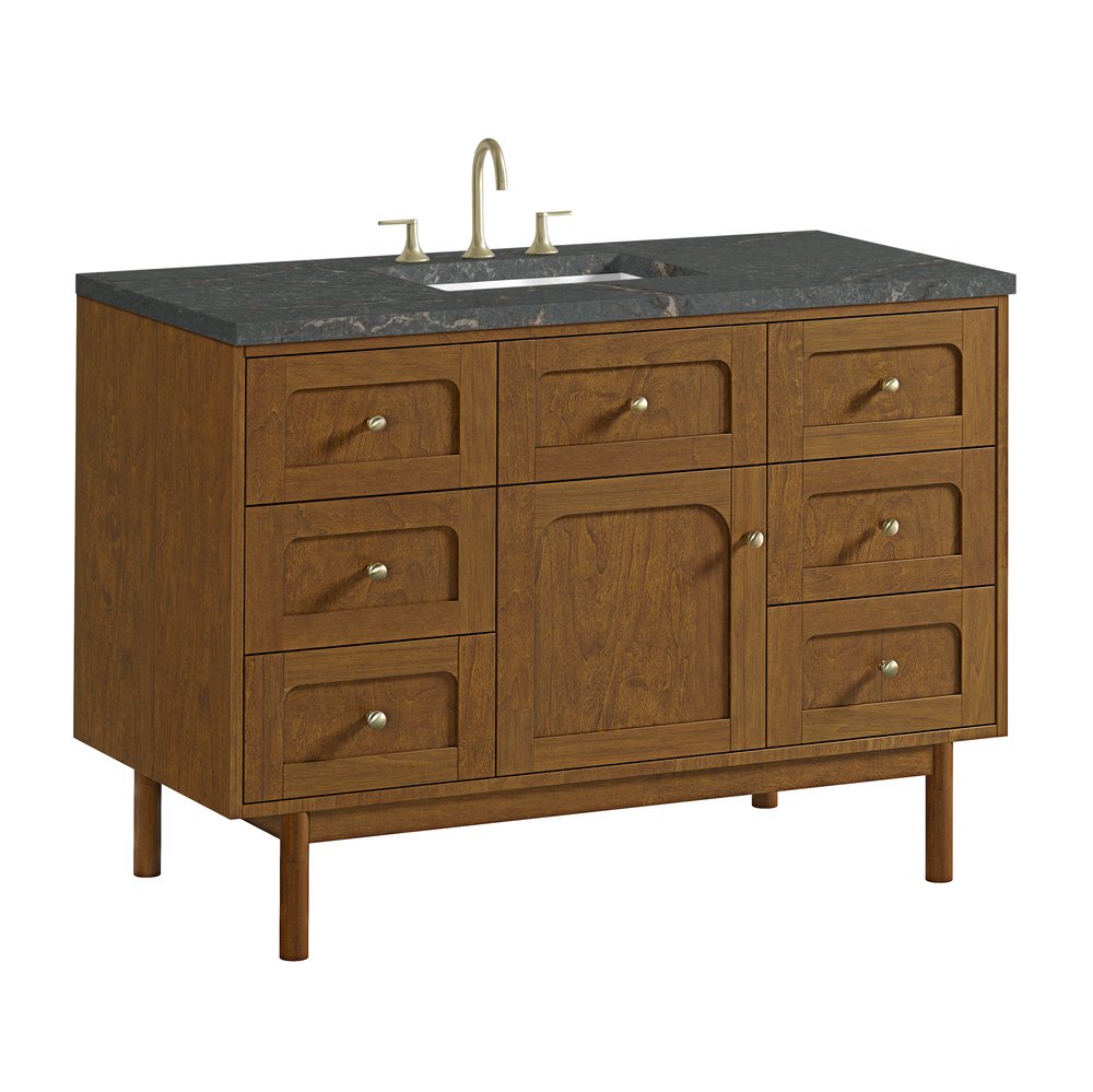 James Martin - Laurent 48" Single Vanity, Honey Oak w/ 3 CM Parisien Bleu Silestone Top - 545-V48-HNO-3PBL view 16