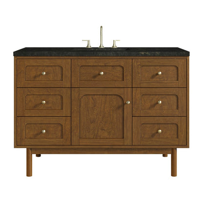 James Martin - Laurent 48" Single Vanity, Honey Oak w/ 3 CM Phantome Eclos Top - 545-V48-HNO-3PHT view 1