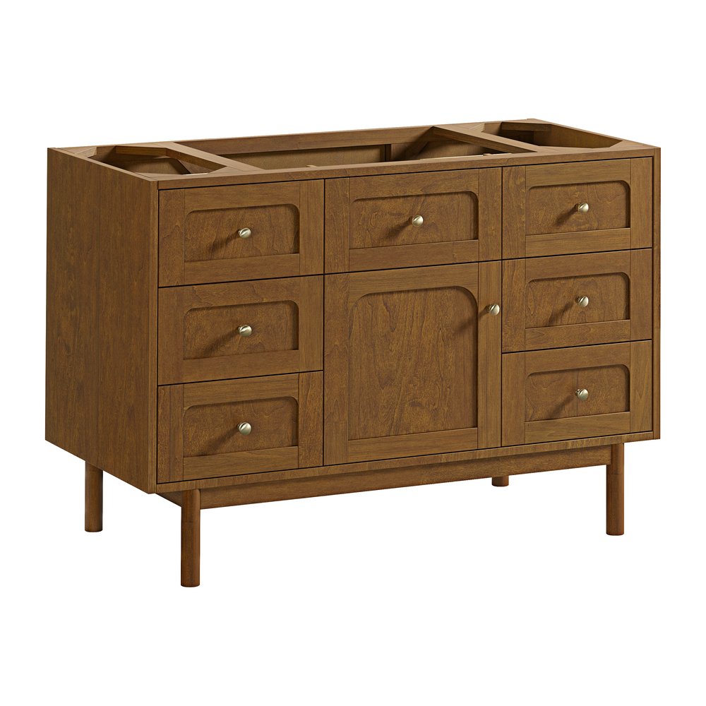 James Martin - Laurent 48" Single Vanity, Honey Oak w/ 3 CM Phantome Eclos Top - 545-V48-HNO-3PHT view 3