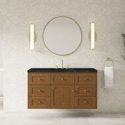 James Martin - Laurent 48" Single Vanity, Honey Oak w/ 3 CM Phantome Eclos Top - 545-V48-HNO-3PHT view 6
