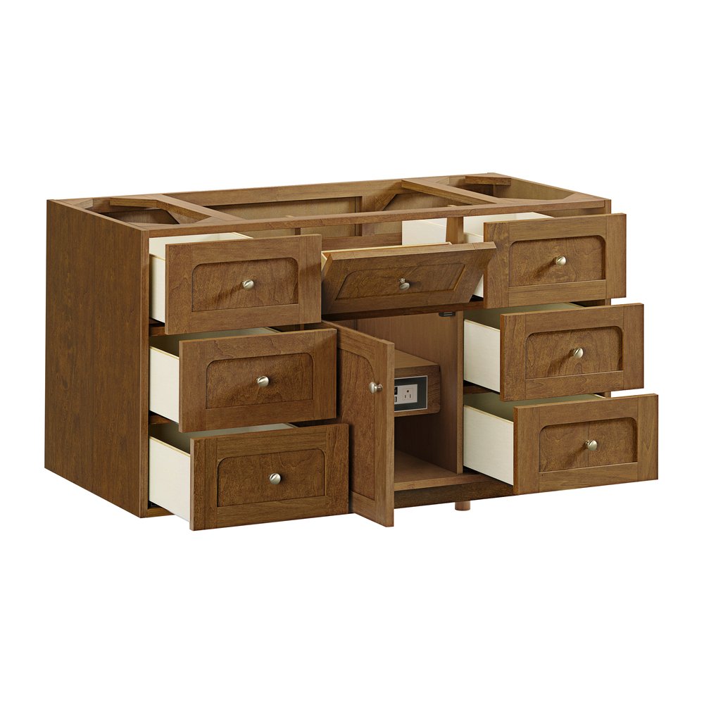 James Martin - Laurent 48" Single Vanity, Honey Oak w/ 3 CM Phantome Eclos Top - 545-V48-HNO-3PHT view 13