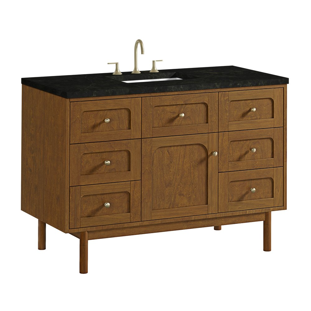 James Martin - Laurent 48" Single Vanity, Honey Oak w/ 3 CM Phantome Eclos Top - 545-V48-HNO-3PHT view 16