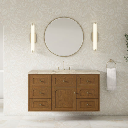 James Martin - Laurent 48" Single Vanity, Honey Oak w/ 3 CM Tajnar Eclos Top - 545-V48-HNO-3TJR view 6
