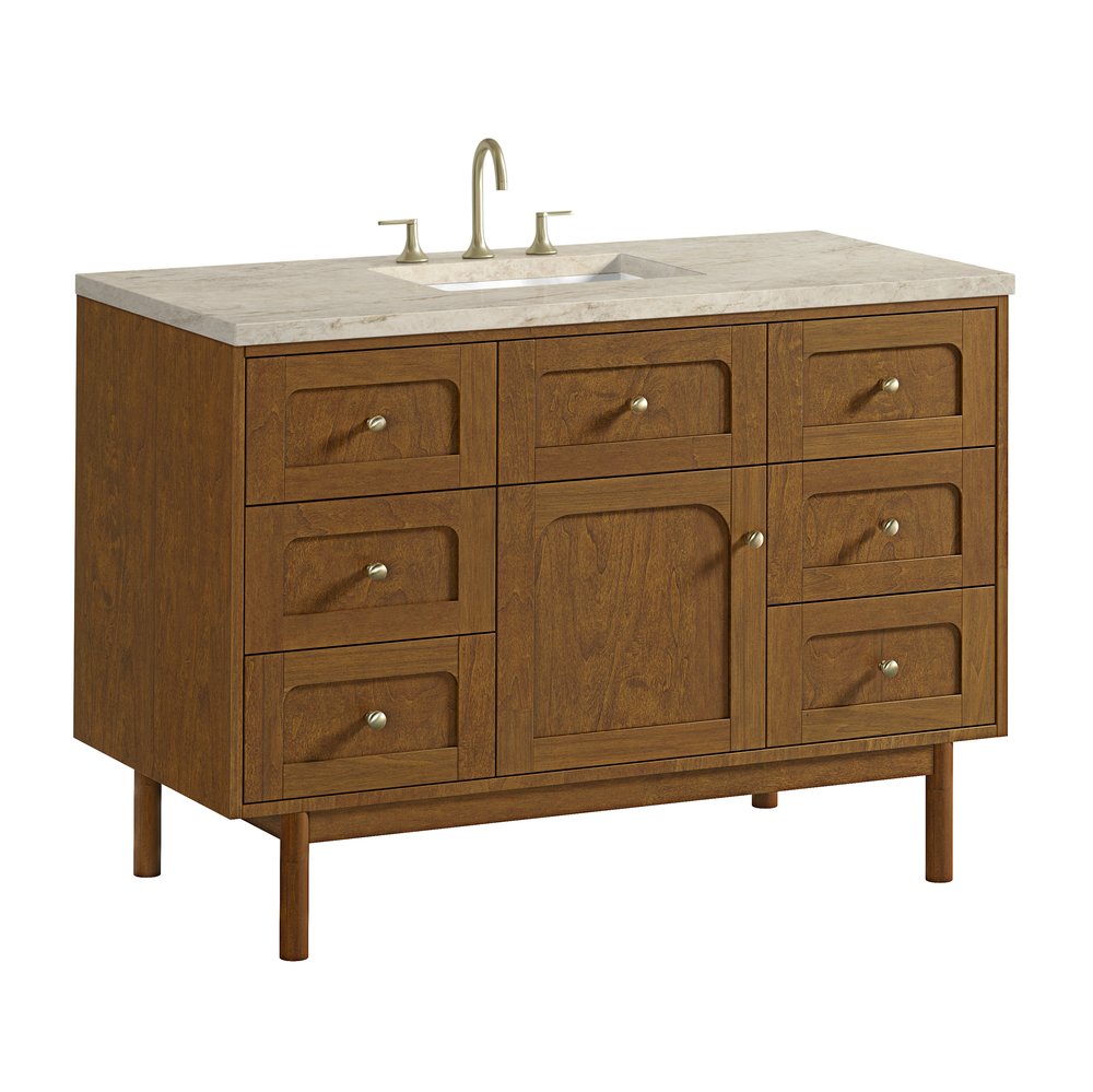 James Martin - Laurent 48" Single Vanity, Honey Oak w/ 3 CM Tajnar Eclos Top w/FreePower Wireless Charger - 545-V48-HNO-FTJR view 17