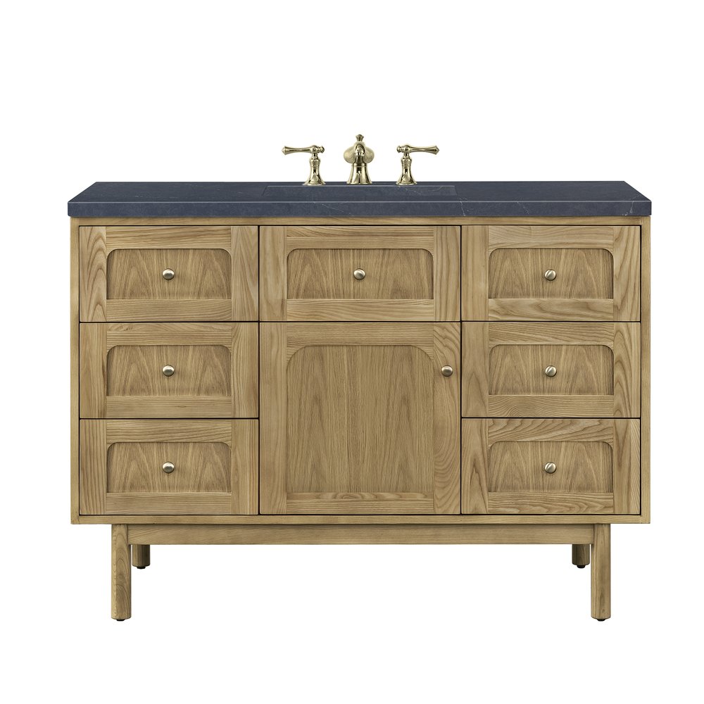 James Martin - Laurent 48" Single Vanity, Light Natural Oak w/ 3 CM Charcoal Soapstone Top - 545-V48-LNO-3CSP view 1
