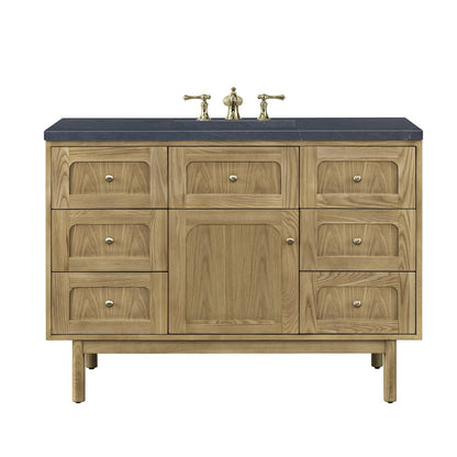 James Martin - Laurent 48" Single Vanity, Light Natural Oak w/ 3 CM Charcoal Soapstone Top - 545-V48-LNO-3CSP view 1