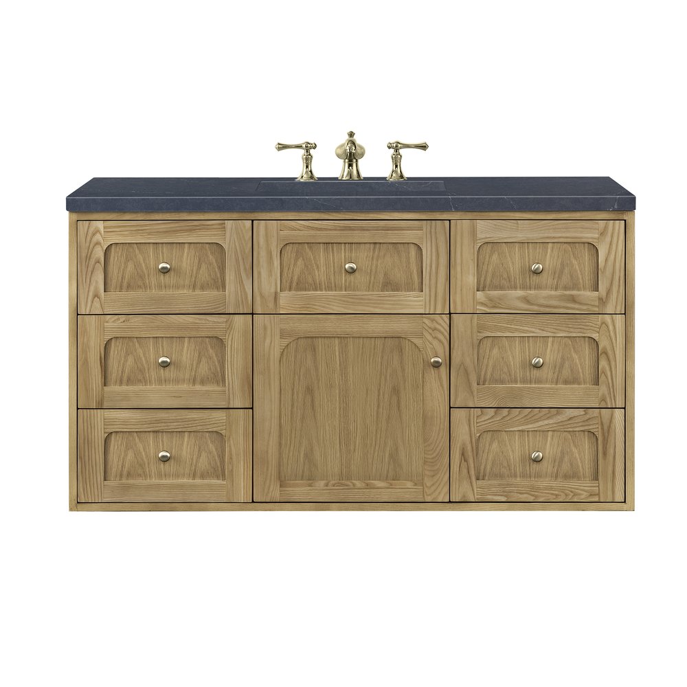 James Martin - Laurent 48" Single Vanity, Light Natural Oak w/ 3 CM Charcoal Soapstone Top - 545-V48-LNO-3CSP view 2