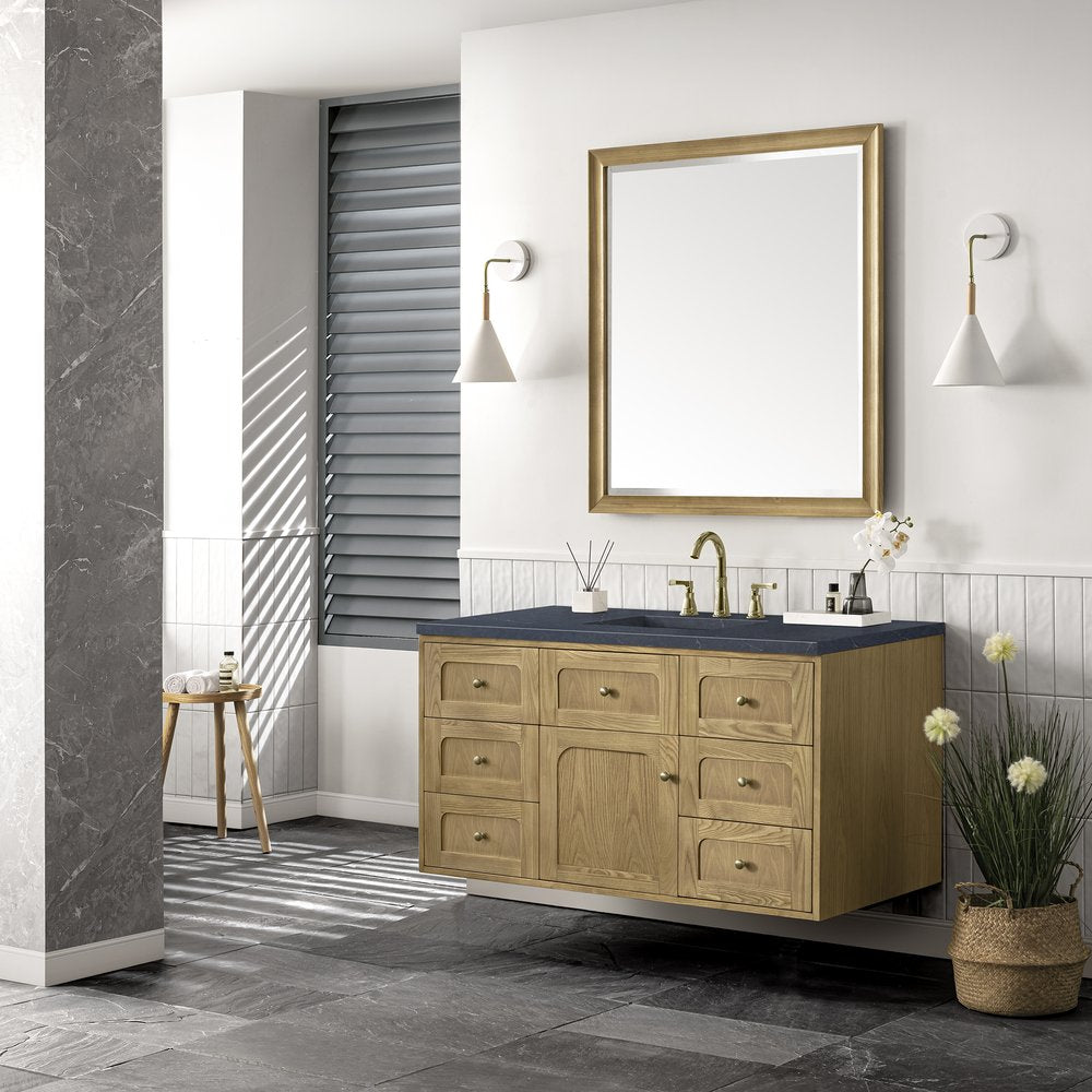 James Martin - Laurent 48" Single Vanity, Light Natural Oak w/ 3 CM Charcoal Soapstone Top - 545-V48-LNO-3CSP view 8