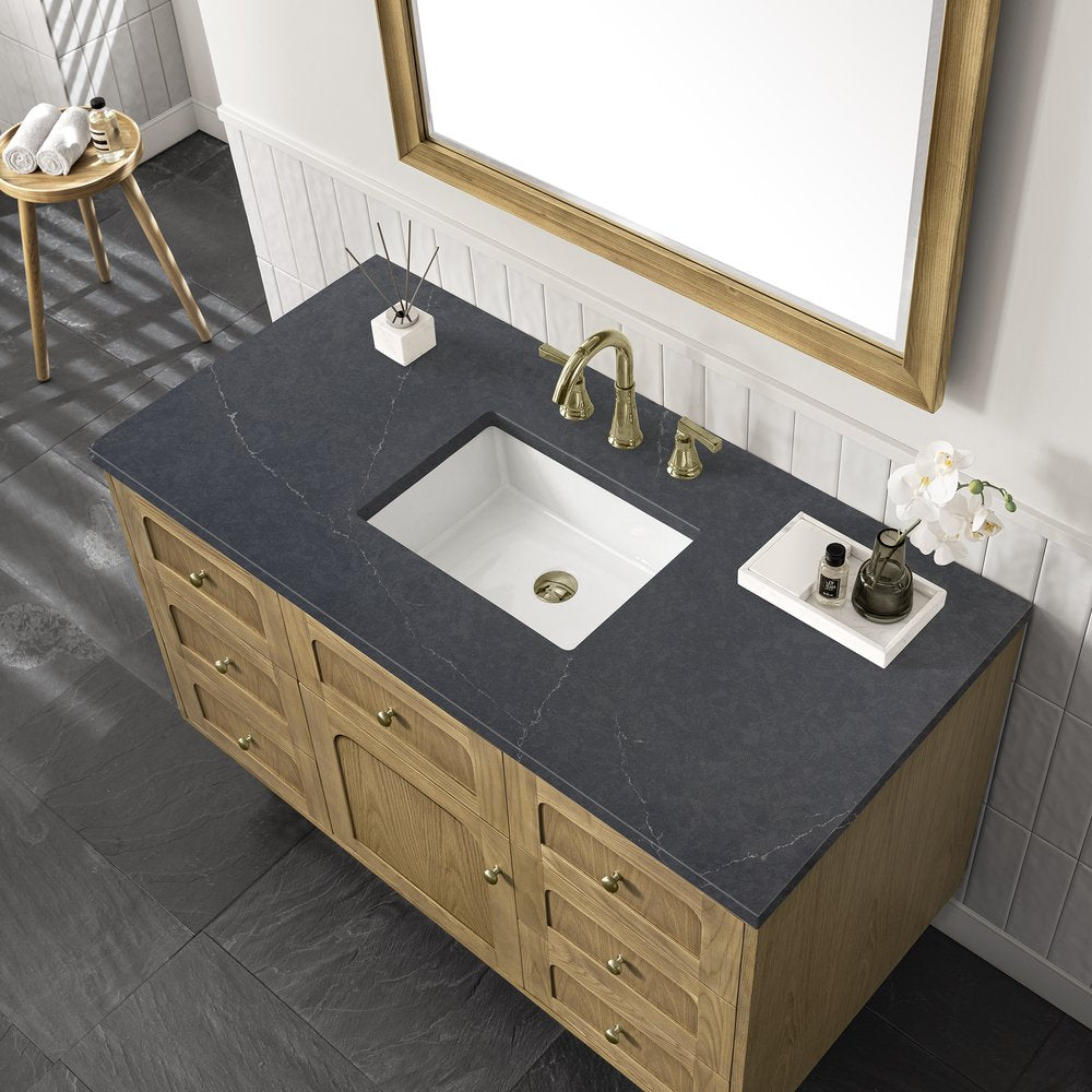 James Martin - Laurent 48" Single Vanity, Light Natural Oak w/ 3 CM Charcoal Soapstone Top - 545-V48-LNO-3CSP view 13