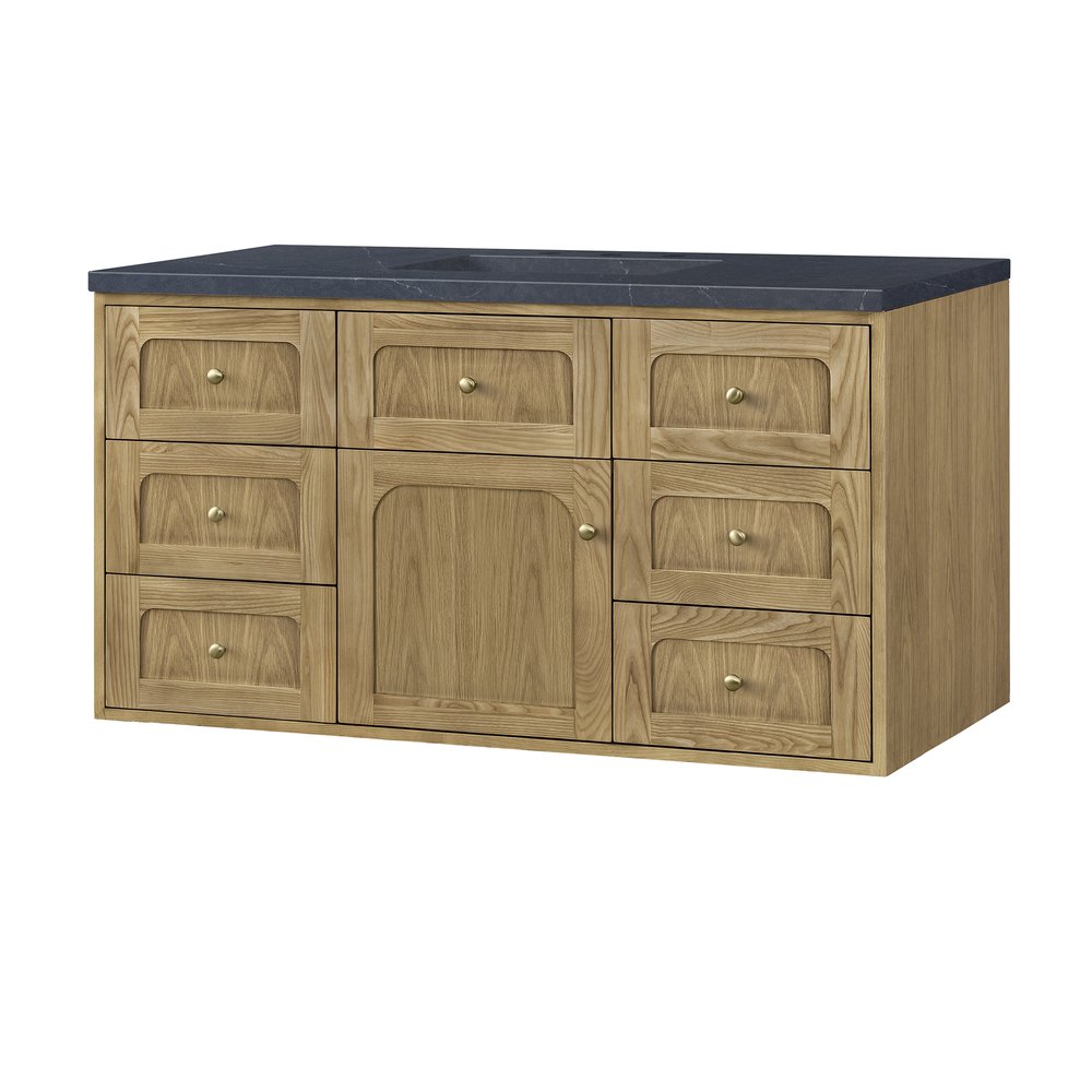 James Martin - Laurent 48" Single Vanity, Light Natural Oak w/ 3 CM Charcoal Soapstone Top - 545-V48-LNO-3CSP view 18