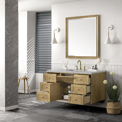 James Martin - Laurent 48" Single Vanity, Light Natural Oak w/ 3 CM Eternal Jasmine Pearl Top - 545-V48-LNO-3EJP view 10
