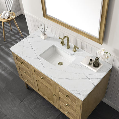 James Martin - Laurent 48" Single Vanity, Light Natural Oak w/ 3 CM Ethereal Noctis Top - 545-V48-LNO-3ENC view 12