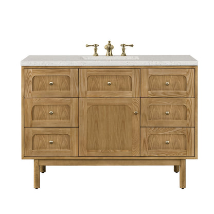 James Martin - Laurent 48" Single Vanity, Light Natural Oak w/ 3 CM Lime Delight Top - 545-V48-LNO-3LDL view 1