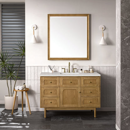 James Martin - Laurent 48" Single Vanity, Light Natural Oak w/ 3 CM Lime Delight Top - 545-V48-LNO-3LDL view 5