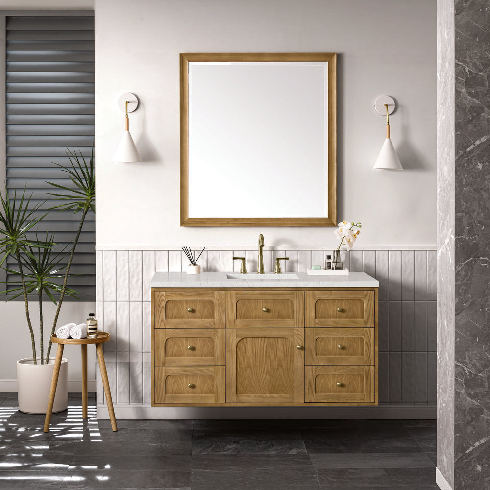 James Martin - Laurent 48" Single Vanity, Light Natural Oak w/ 3 CM Lime Delight Top - 545-V48-LNO-3LDL view 6