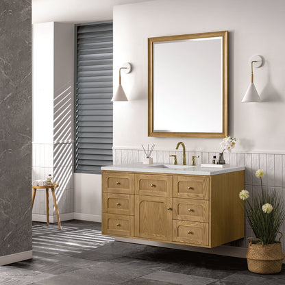 James Martin - Laurent 48" Single Vanity, Light Natural Oak w/ 3 CM Lime Delight Top - 545-V48-LNO-3LDL view 8