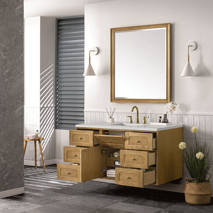 James Martin - Laurent 48" Single Vanity, Light Natural Oak w/ 3 CM Lime Delight Top - 545-V48-LNO-3LDL view 10