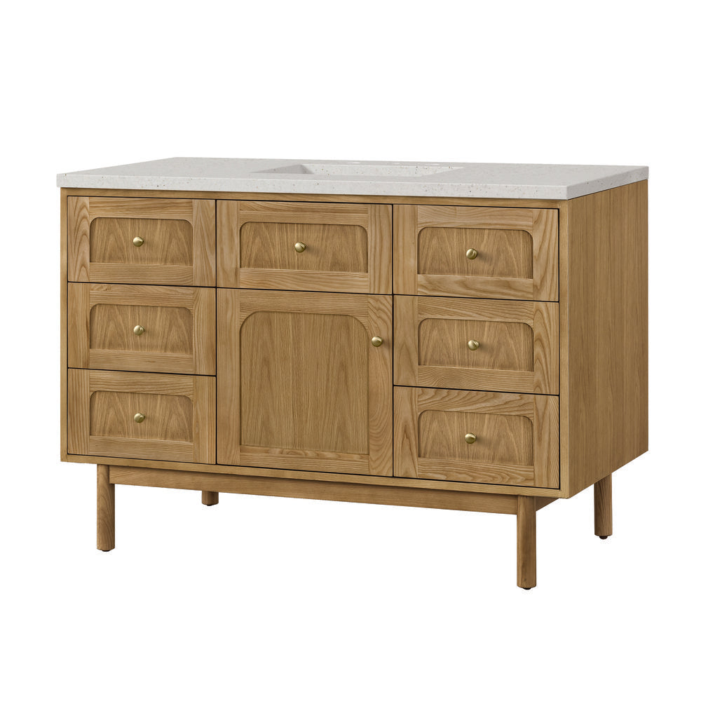 James Martin - Laurent 48" Single Vanity, Light Natural Oak w/ 3 CM Lime Delight Top - 545-V48-LNO-3LDL view 17