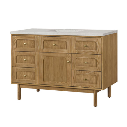James Martin - Laurent 48" Single Vanity, Light Natural Oak w/ 3 CM Lime Delight Top - 545-V48-LNO-3LDL view 17