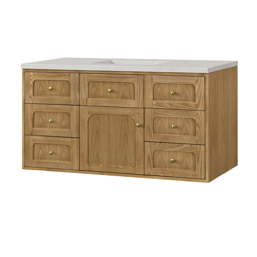 James Martin - Laurent 48" Single Vanity, Light Natural Oak w/ 3 CM Lime Delight Top - 545-V48-LNO-3LDL view 18
