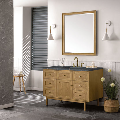 James Martin - Laurent 48" Single Vanity, Light Natural Oak w/ 3 CM Parisien Bleu Top - 545-V48-LNO-3PBL view 7