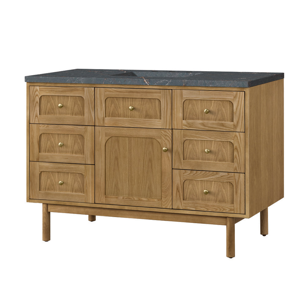 James Martin - Laurent 48" Single Vanity, Light Natural Oak w/ 3 CM Parisien Bleu Top w/FreePower Wireless Charger - 545-V48-LNO-FPBL view 18