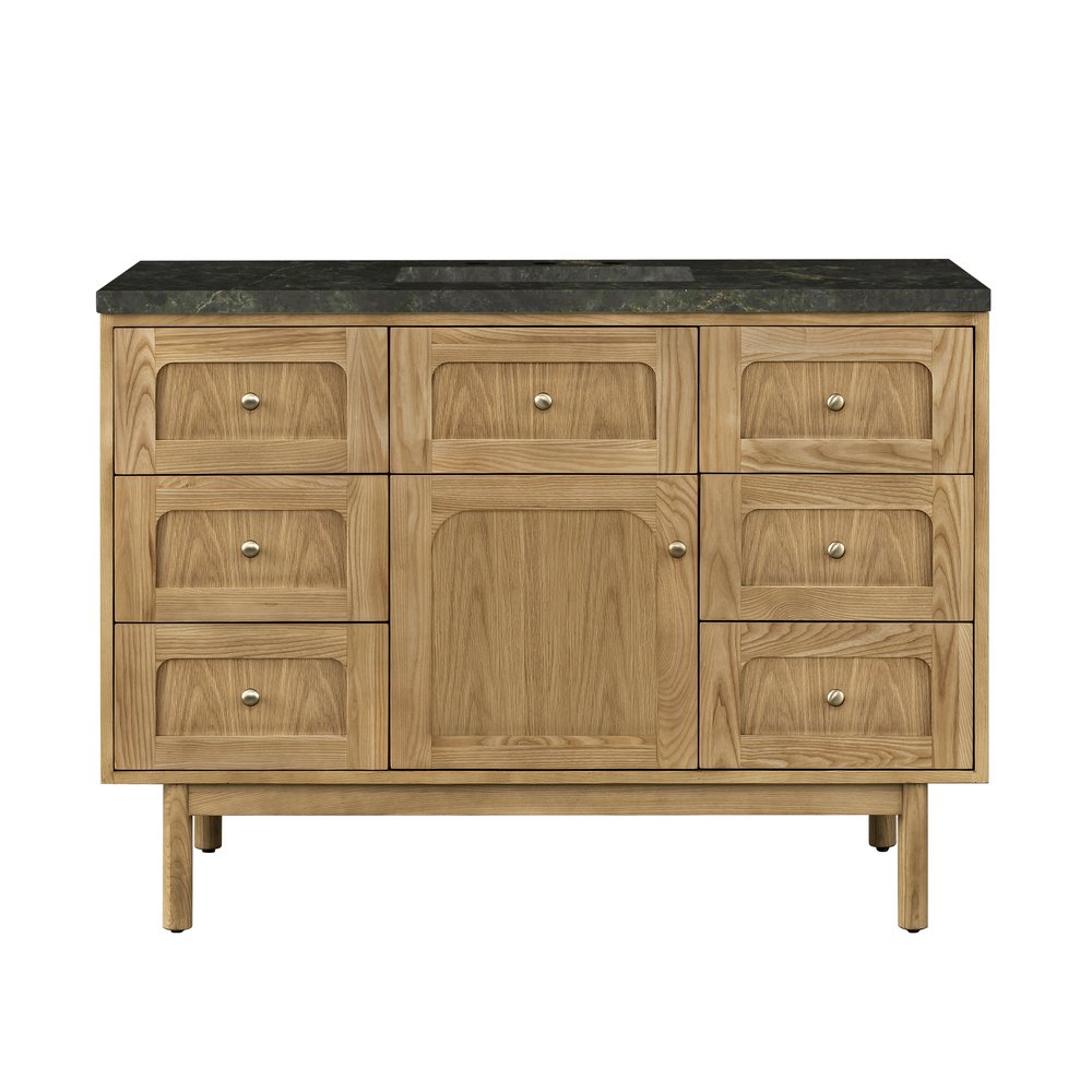 James Martin - Laurent 48" Single Vanity, Light Natural Oak, w/ 3 CM Phantome Eclos Top - 545-V48-LNO-3PHT view 2