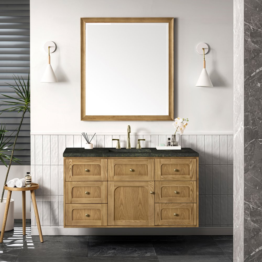 James Martin - Laurent 48" Single Vanity, Light Natural Oak, w/ 3 CM Phantome Eclos Top - 545-V48-LNO-3PHT view 8