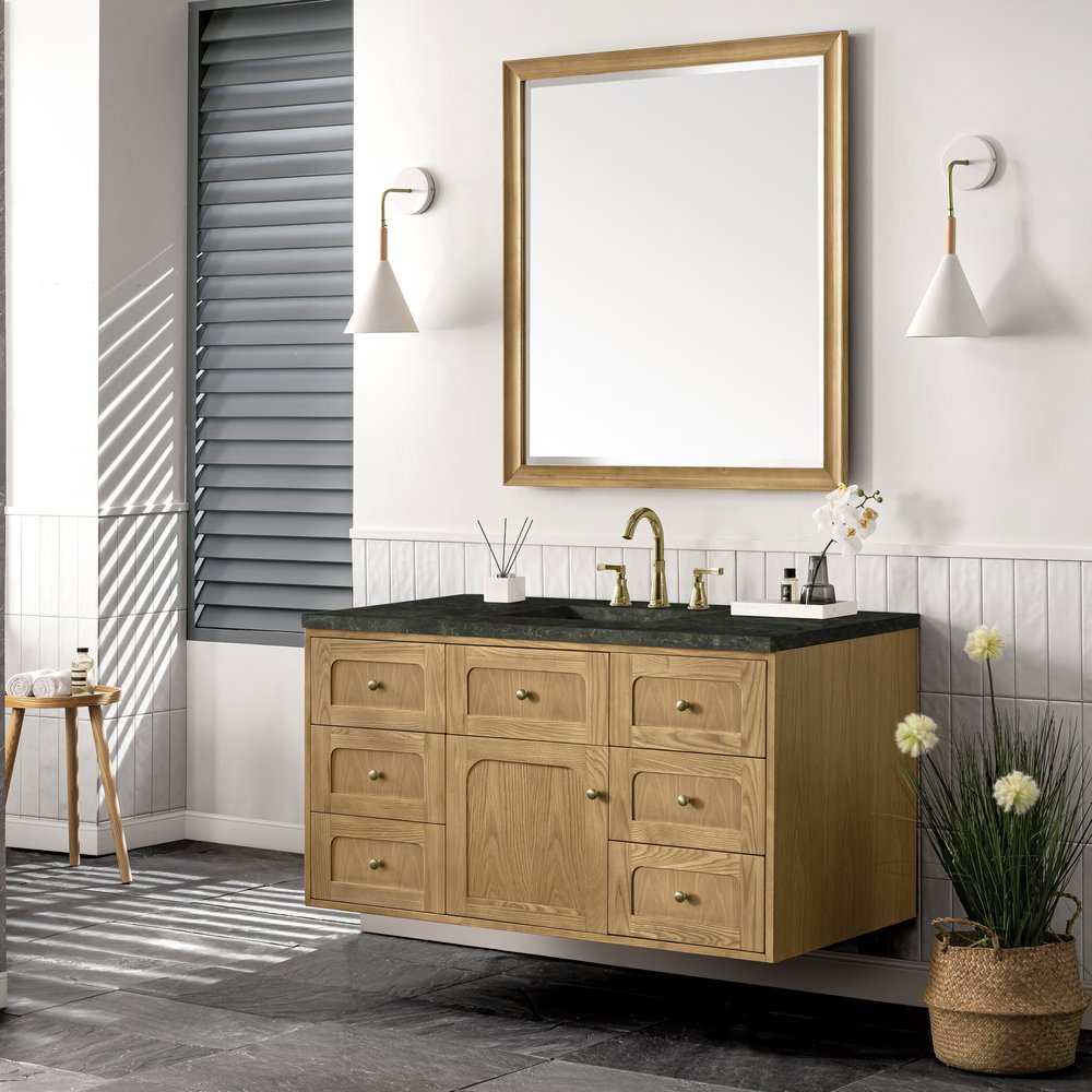 James Martin - Laurent 48" Single Vanity, Light Natural Oak, w/ 3 CM Phantome Eclos Top - 545-V48-LNO-3PHT view 10