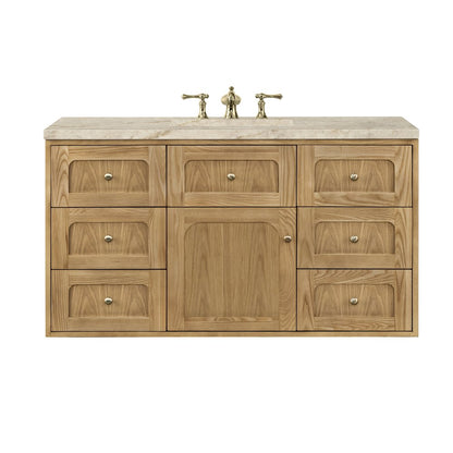 James Martin - Laurent 48" Single Vanity, Light Natural Oak, w/ 3 CM Tajnar Eclos Top - 545-V48-LNO-3TJR view 3
