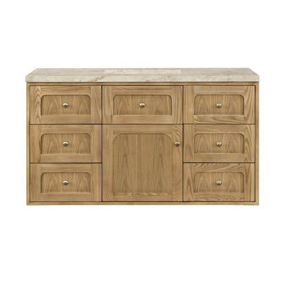 James Martin - Laurent 48" Single Vanity, Light Natural Oak, w/ 3 CM Tajnar Eclos Top - 545-V48-LNO-3TJR view 4