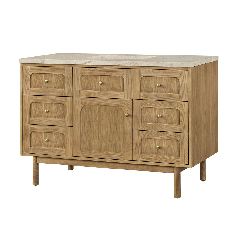 James Martin - Laurent 48" Single Vanity, Light Natural Oak, w/ 3 CM Tajnar Eclos Top - 545-V48-LNO-3TJR view 19