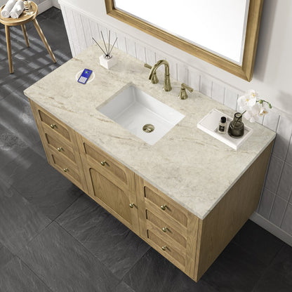 James Martin - Laurent 48" Single Vanity, Light Natural Oak, w/ 3 CM Tajnar Eclos Top w/FreePower Wireless Charger - 545-V48-LNO-FTJR view 15