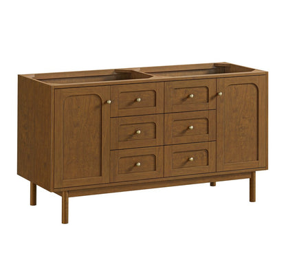 James Martin - Laurent 60" Double Vanity Cabinet, Honey Oak - 545-V60D-HNO view 1