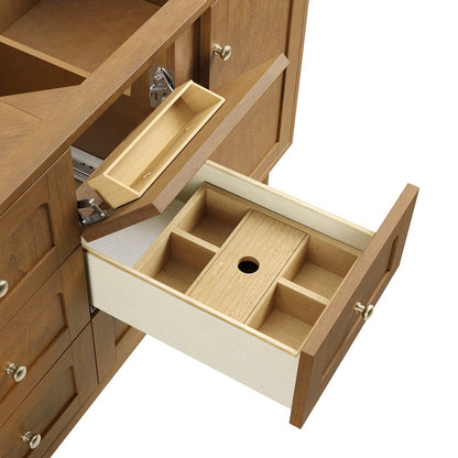 James Martin - Laurent 60" Double Vanity Cabinet, Honey Oak - 545-V60D-HNO view 11