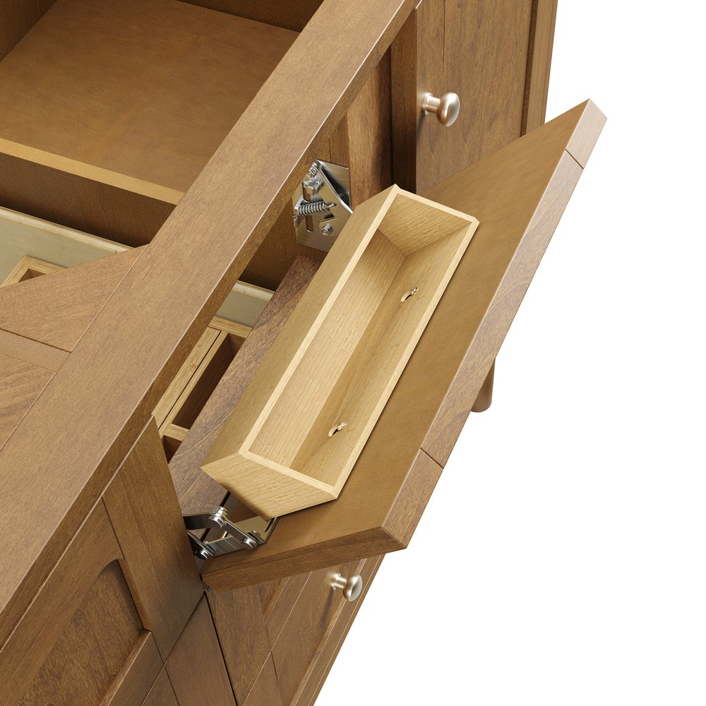 James Martin - Laurent 60" Double Vanity Cabinet, Honey Oak - 545-V60D-HNO view 12