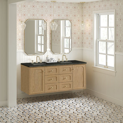 James Martin - Laurent 60" Double Vanity, Light Natural Oak, w/ 3 CM Phantome Eclos Top - 545-V60D-LNO-3PHT view 7